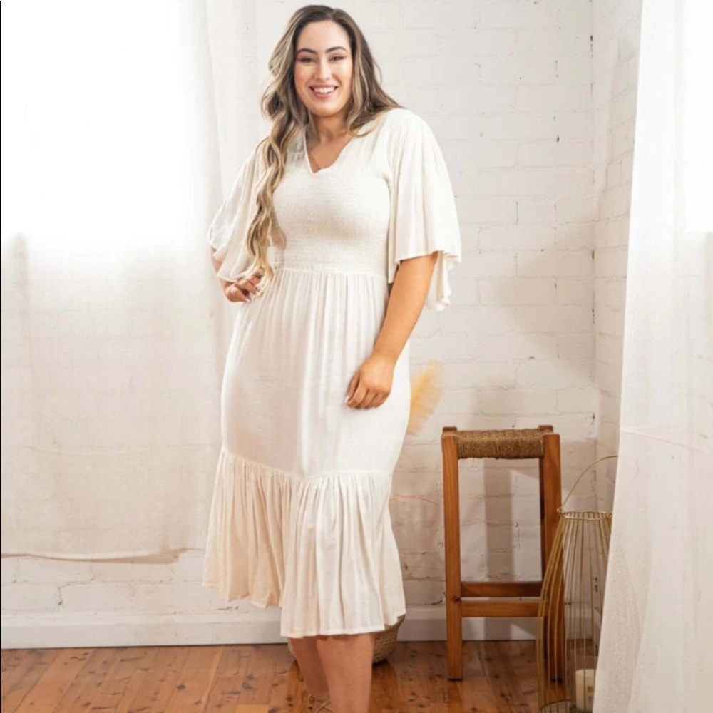 Dia & Co Cleo Short Sleeve MIDI Dress 26